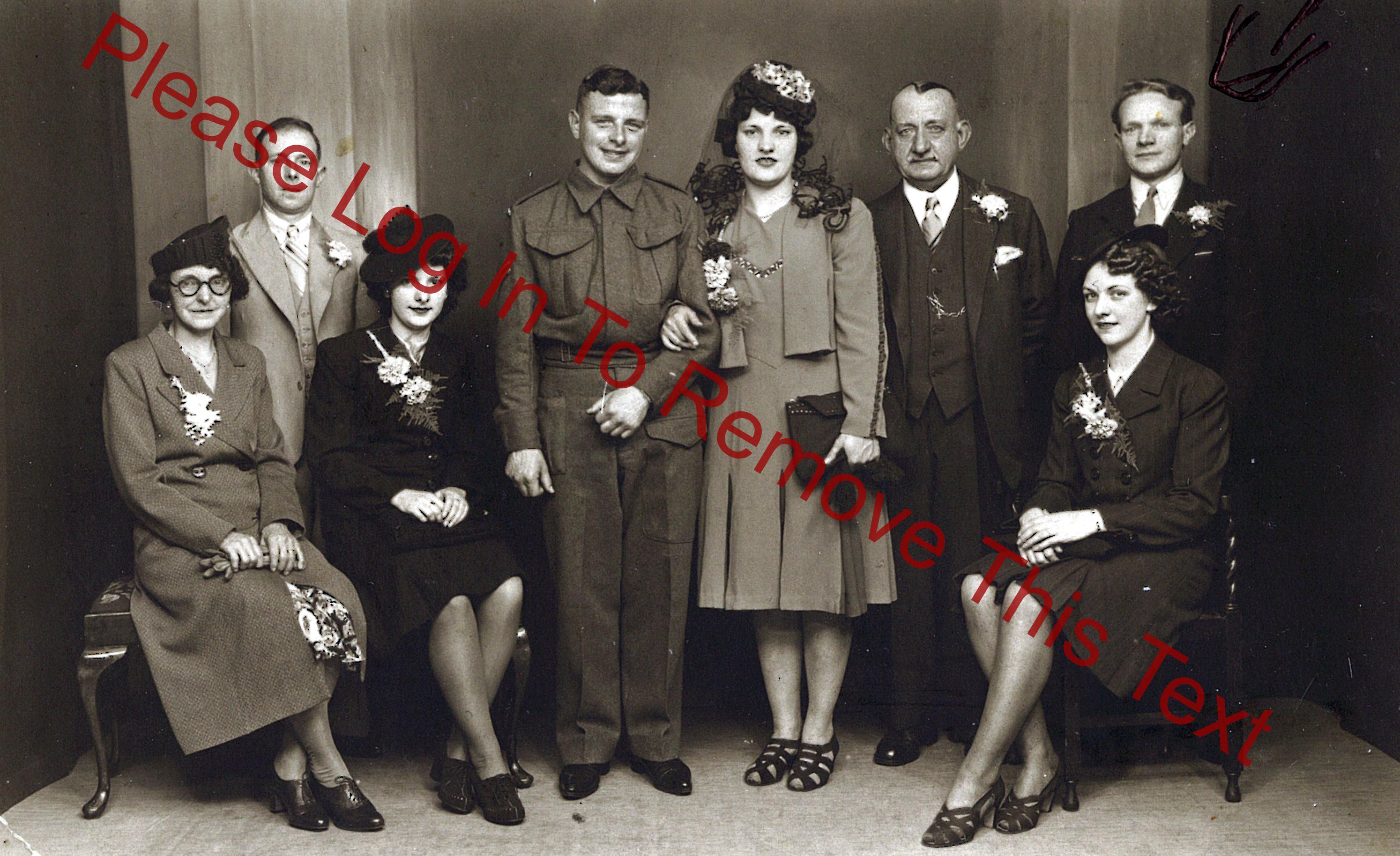Wedding of Arthur Keitch & Vera Glover - 1942